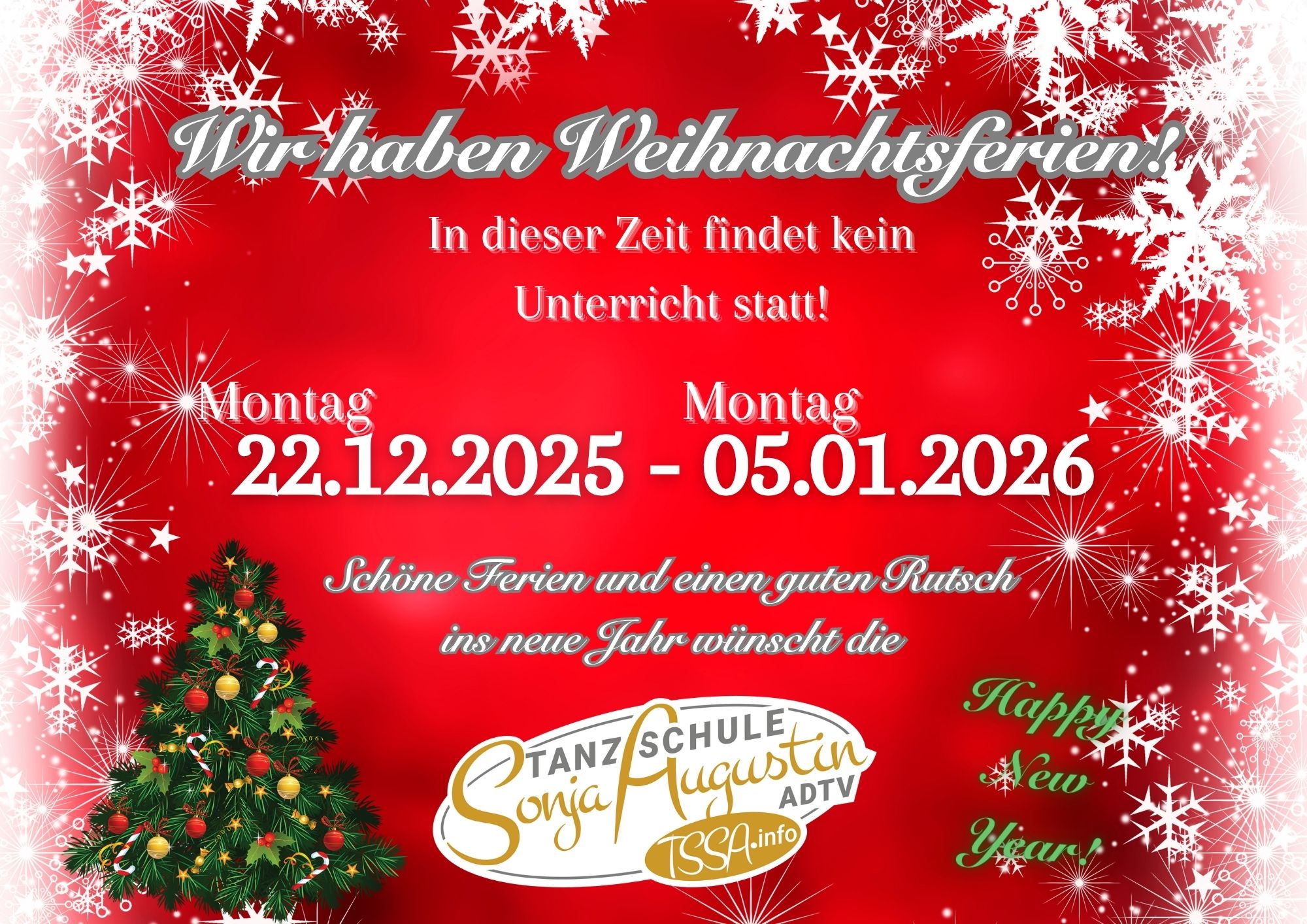 Weihnachtsferien 2025